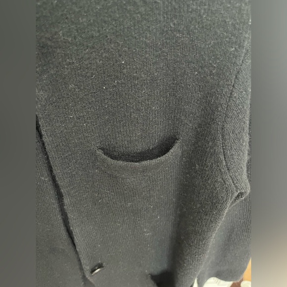 J Crew Cocoon Cardigan Blazer Sweater jacket Black XS GUC - Picture 4 of 5